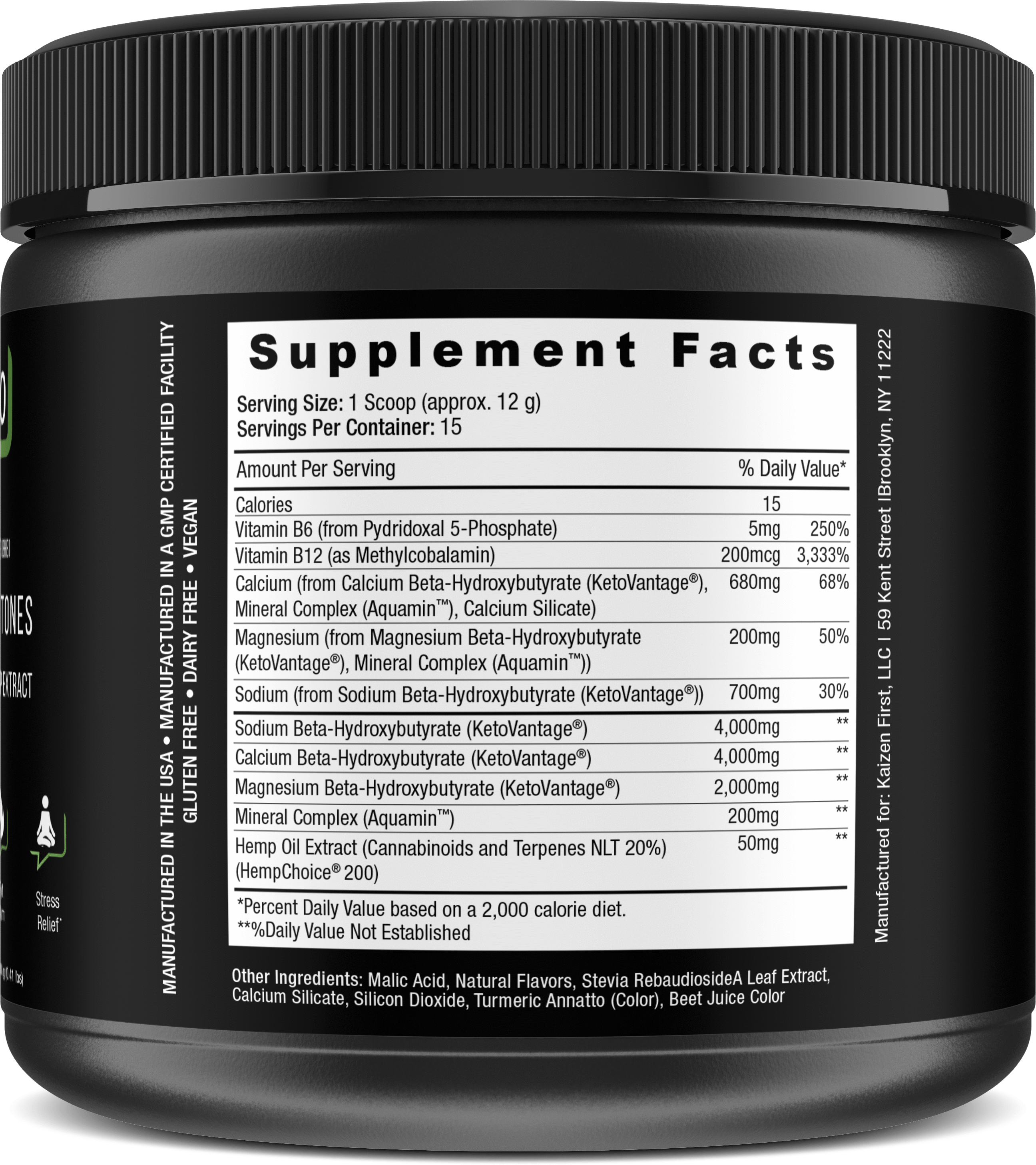 Exogenous Ketones (BHB) with Full Spectrum Hemp Extract - Orange Mango. The Best Keto Supplement Today. - Ruketo